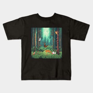 Pixel Forest Kids T-Shirt